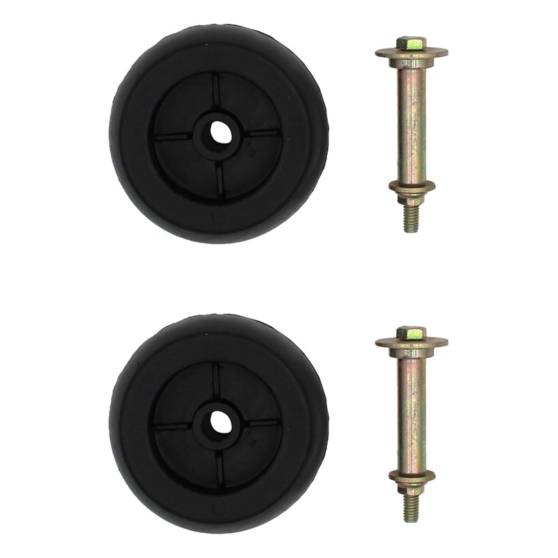 2Pk Anti Scalp Mower Deck Wheel Roller Kit w Hardware For Stander Wright Sentar