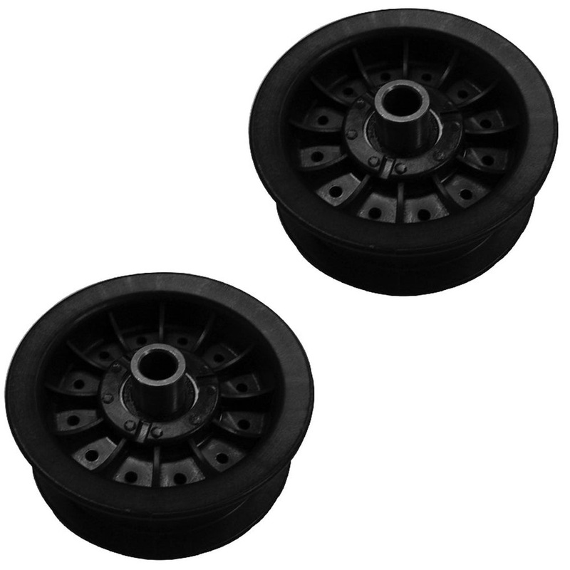 2pk Flat Idler Pulley Fits Cub Cadet fits MTD fits White Fits Toro 756-0981A