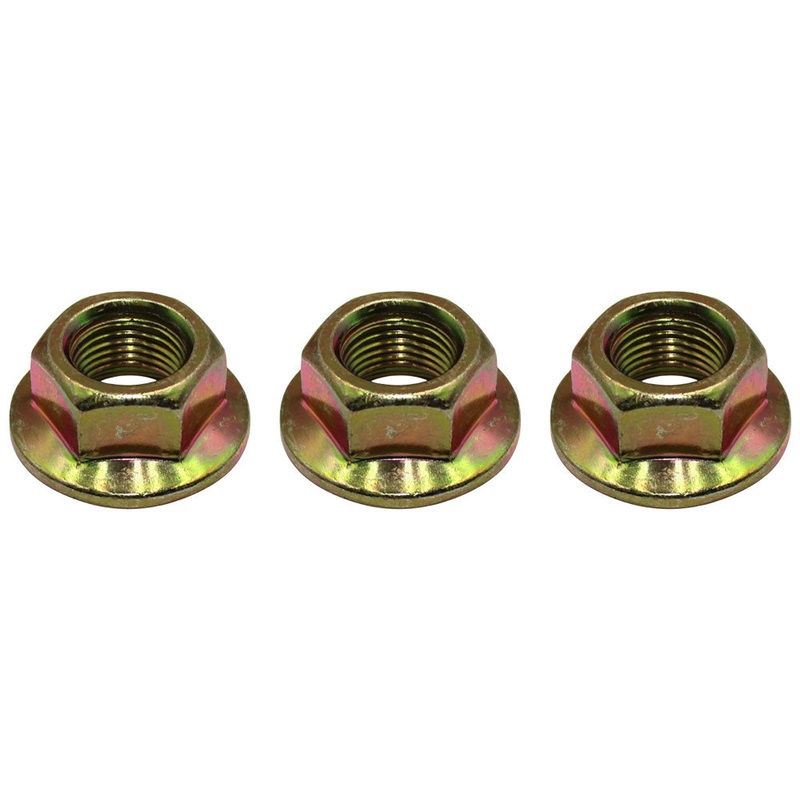 (3)- Spindle Blade Lock Nuts for Compact Tractor, MTD Riders 912-0417A 712-0417A