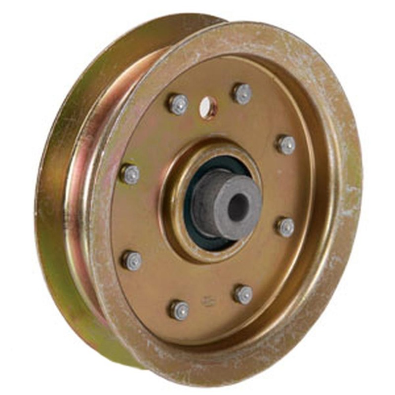 MTD Mower Idler Pulley 01004101 or 02004447 Flat with Flanges Fits Cub Cadet