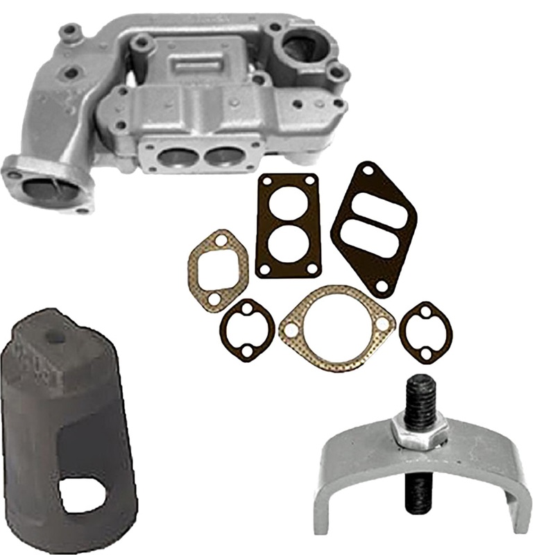 A4640R Intake & A5751R Exhaust Manifold w/ A4644R Heat Exchanger Fits John Deere