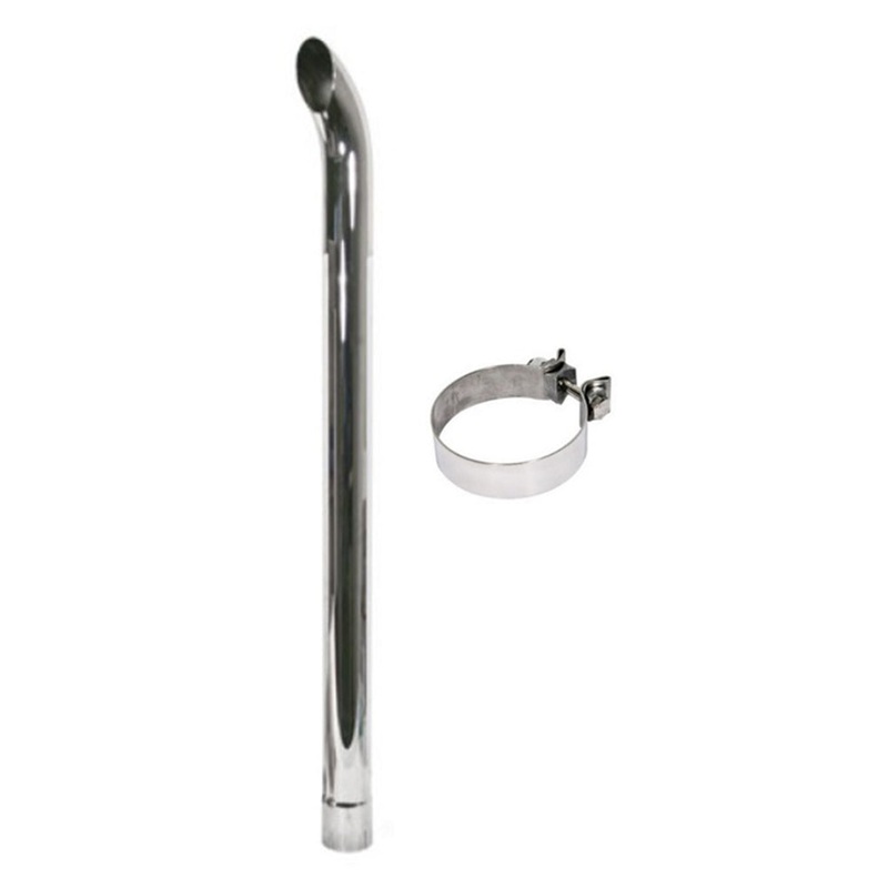 48" Long Chrome Exhaust Stack 3" Slotted  Fits John Deere PM89051C