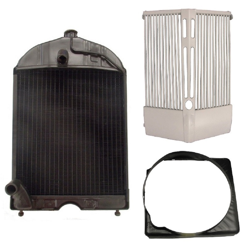 86551430 Restoration Quality Radiator Grill Shroud Set Fits Ford 2N 8N 9N