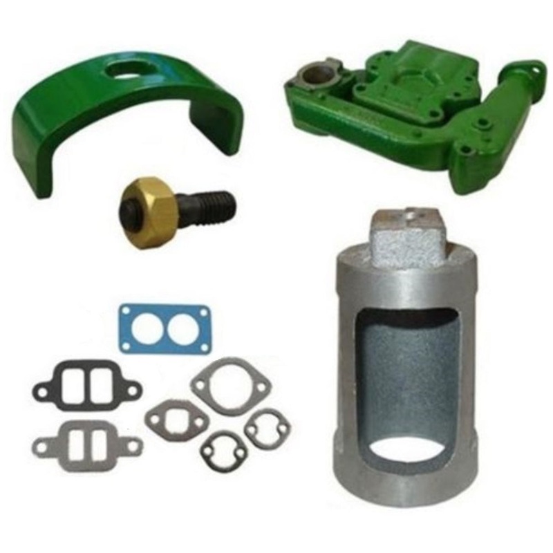 B3641R New Intake Exhaust Manifold w/ Clamp Gaskets Heat Exchange Fits John Deer