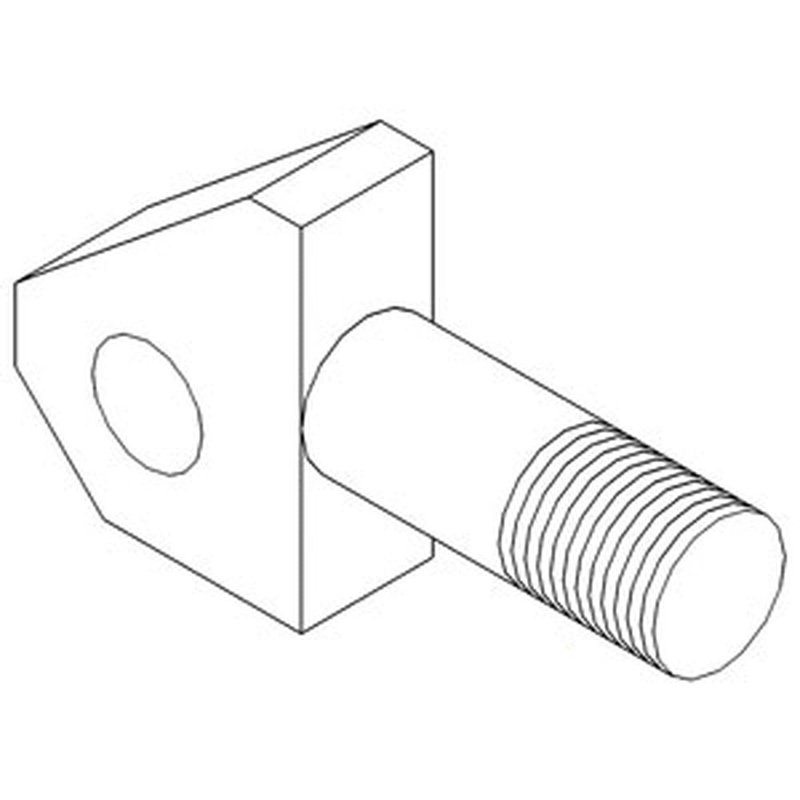 382397R1 New Rear Stabilizer Eyebolt Fits Case-IH Tractor Models 706 756 +