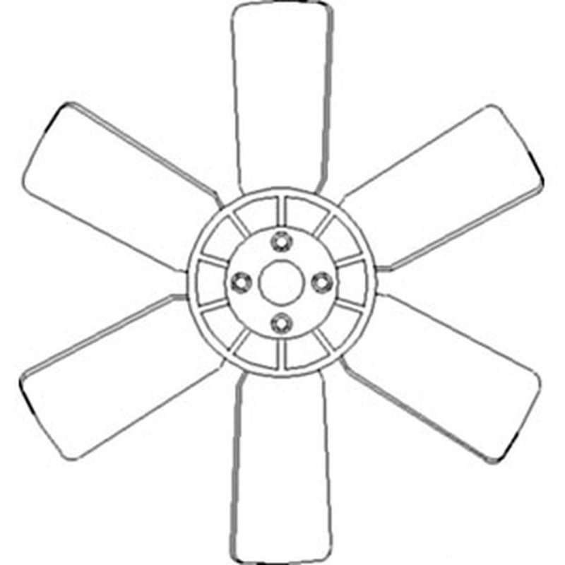 SBA145306270 6 Blade Fan Fits Ford New Holland Compact Tractor 1900