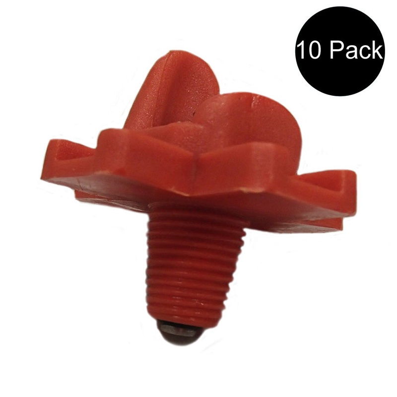 10 Pack Poultry Water Nipples Horizontal Side Mount Chicken Nipple Water Drinker