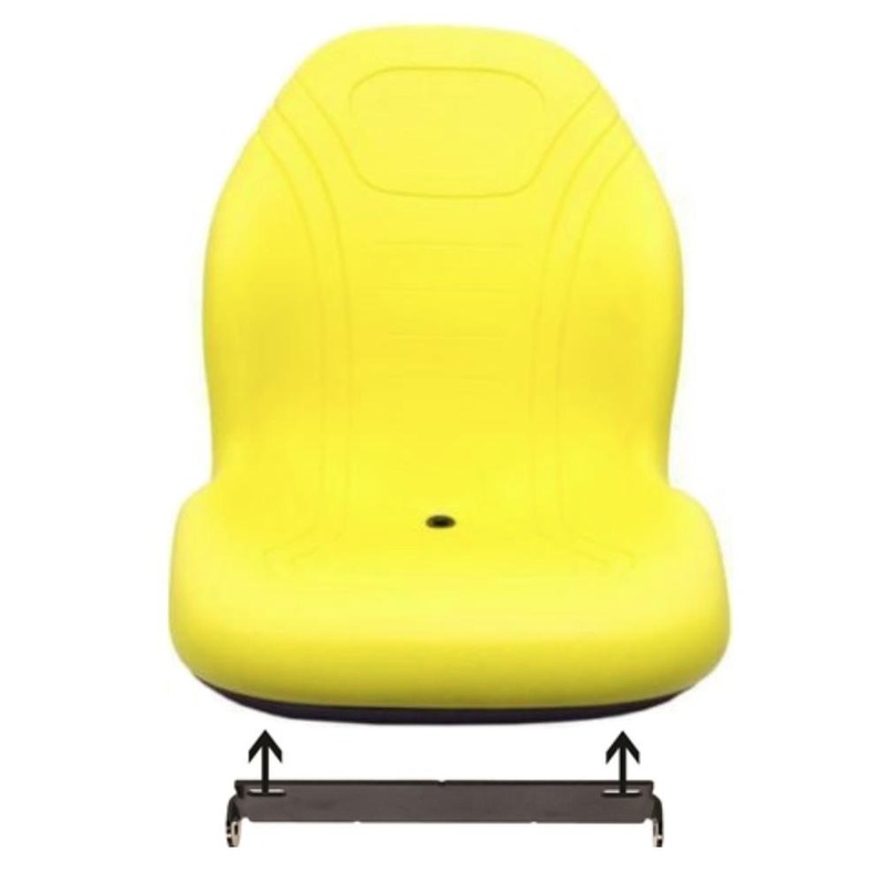 Skid Steer Yellow Bucket Seat Fits John Deere 240 250 315 328D 332 7775 ETC