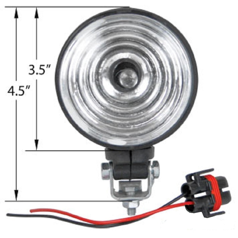 WL4770 3-1/2" 3.5" 12V Single Stud Work Lamp Fits Allis-Chalmers Fits Bobcat Fit