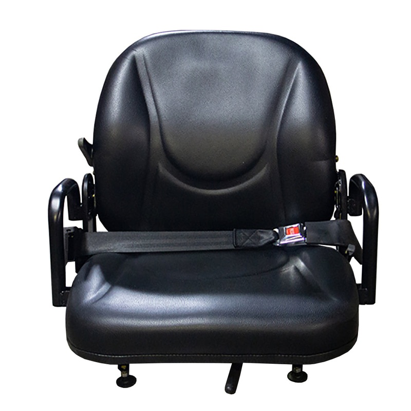 400101 One (1) New Deluxe Black Tractor Forklift Seat
