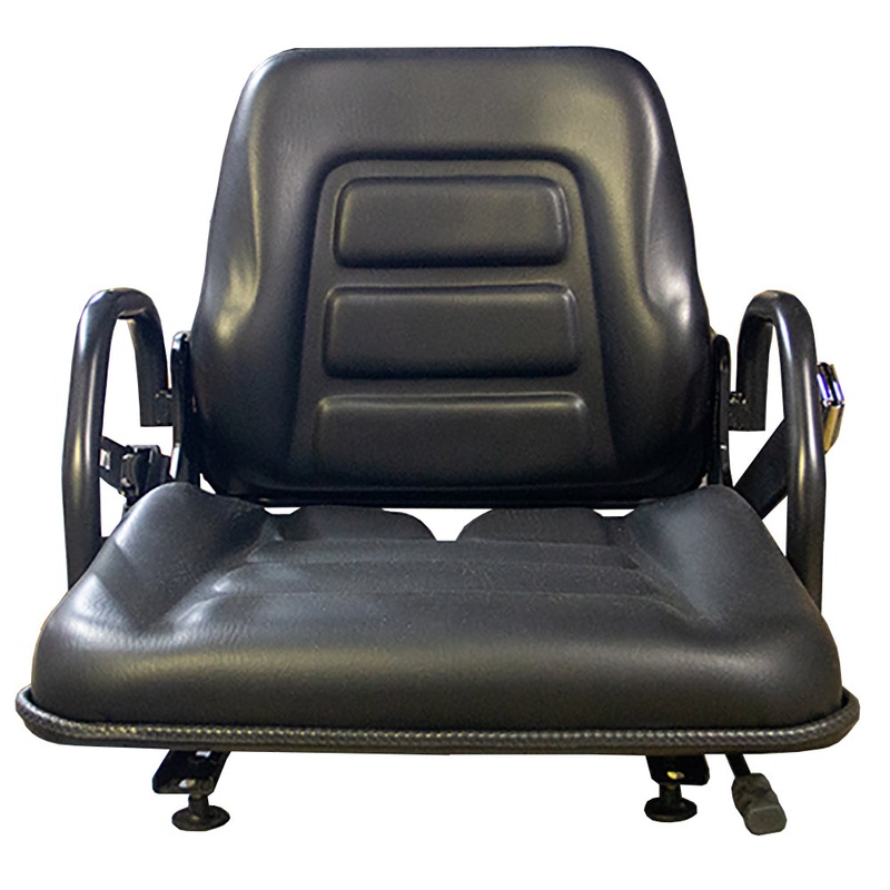 Black Universal Fold Down Seat 3550 Series For Zero-Turns & Industrial Equipment