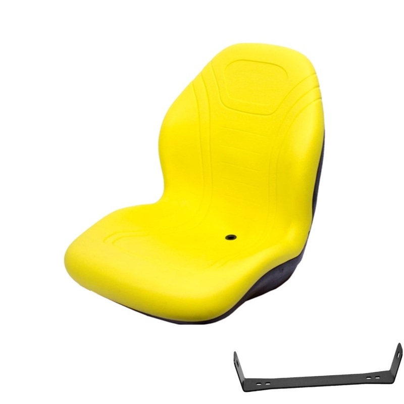Yellow Seat w/bracket Fits John Deere 425 445 455 AM879503