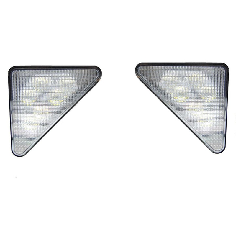 LED Headlight Kit RH and LH Lamps Flood Beam Fits Bobcat S175 T190 773 753 S