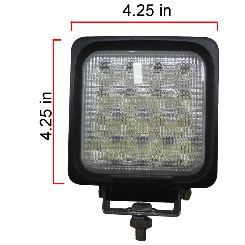 LED740F 3280 Lumens Square LED Flood Light 9v-32v 4.25" x 4.25"