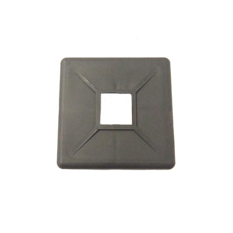 One (1) RV Bumper End Cap nominal M600 4" X 4" X 1" Square Rubber