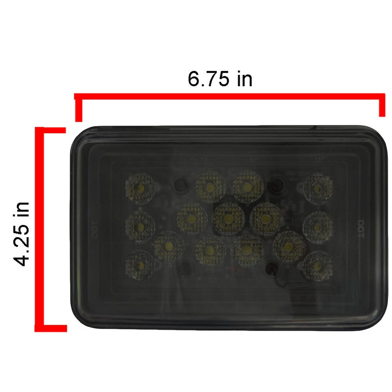RE581074 Square 2300 Lumens LED Grille Light Fits John Deere 9100 9200 9300 9400