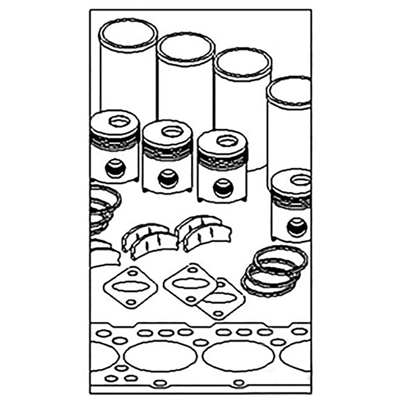 RE66093 Major Engine Overhaul Kit Fits John Deere 310E 315SE 344H 410E 450H 550H