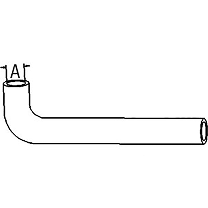 17365-72850 Lower Radiator Hose Fits Kubota L3350 L4350 ID: 1.312"