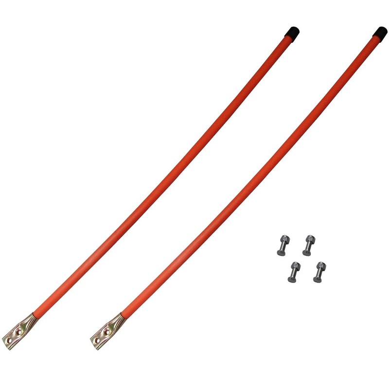 One New Set Of Orange Snow Plow Marker Guide Sticks Blade Markers