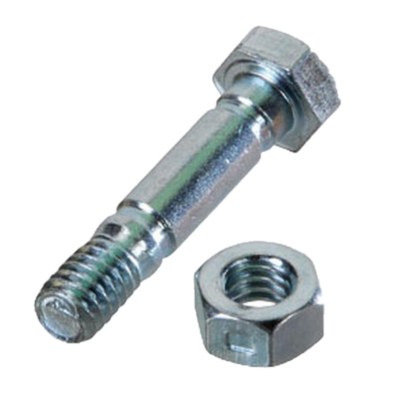 Shear Pin & Nut Fits MTD 710-0890 7100890A 910-0890 1 1/2" 5/16"-18 Thread