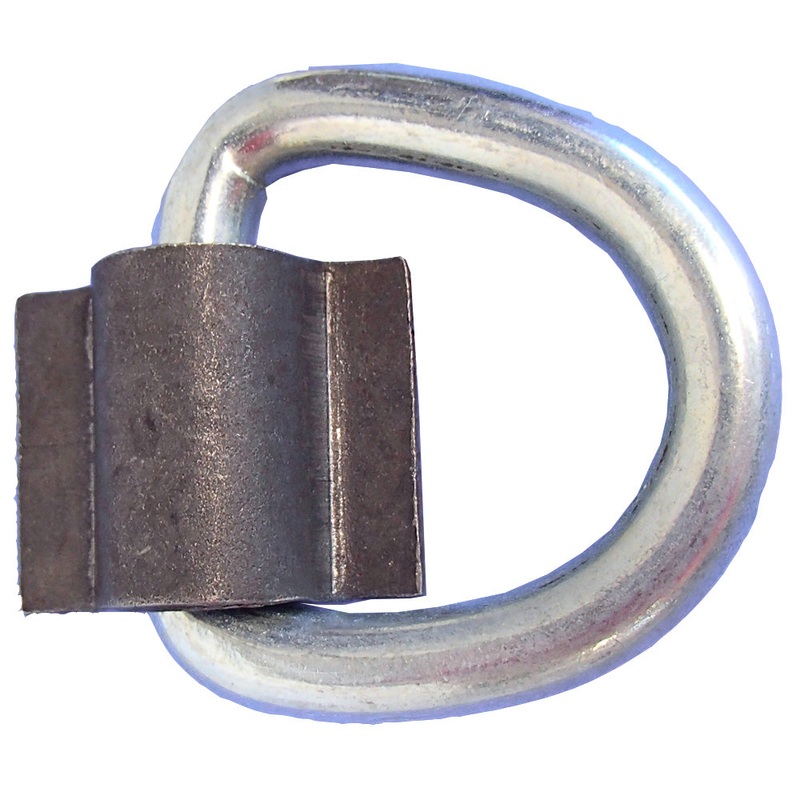 3/8" D Ring 5000# Weld On ATV Motorcycle Rope Tie Down Trailer Truck Car