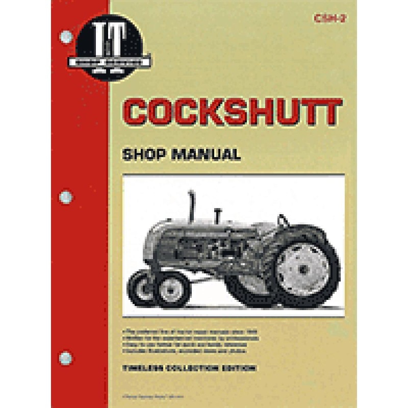 Shop Manual I&T CSH-2 For Cockshutt 20 30 10 50 CO-OP E2 E3 E4 E5 Farm Crest 30