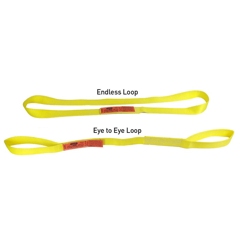 4' Long x 2" Wide Endless Loop Nylon Lifting Sling - Universal Fit