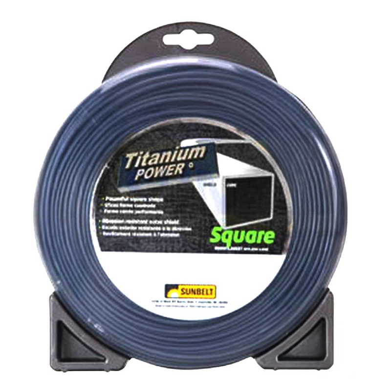 B142095 Titanium Power Trimmer Line, .095" square