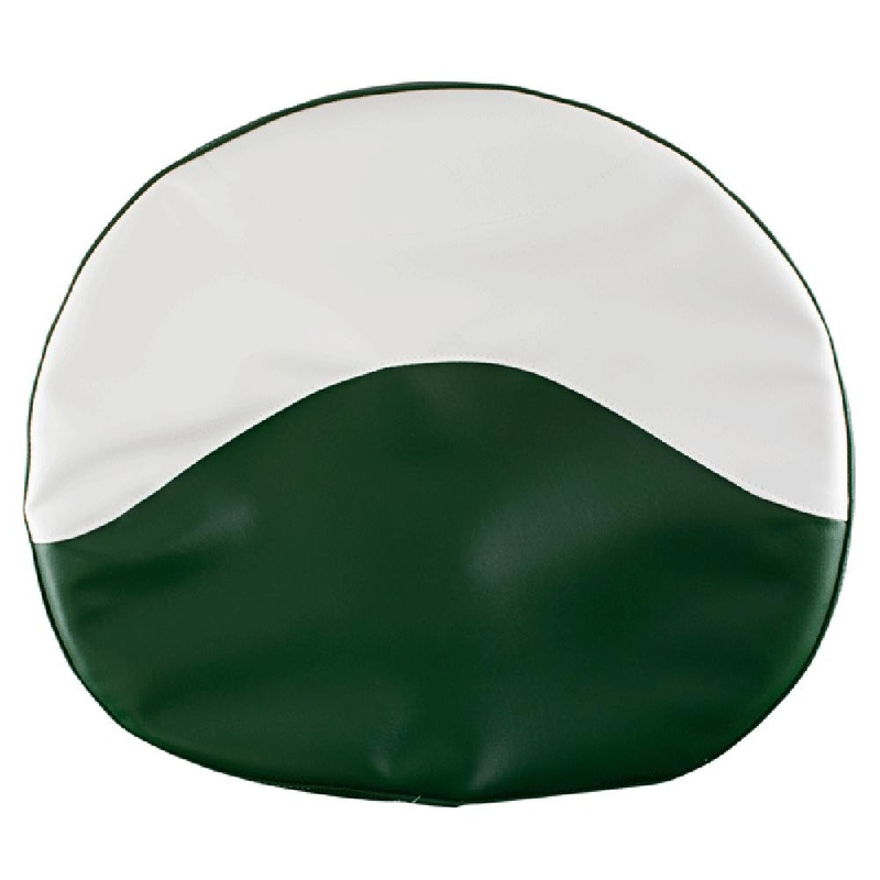 R1016 Green & White Seat Cover - 21" Fits Massey Ferguson