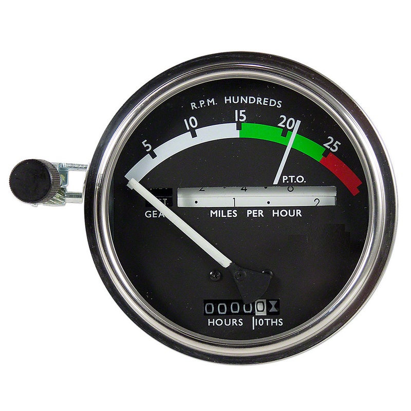R6346 Tachometer - White Needle Fits John Deere