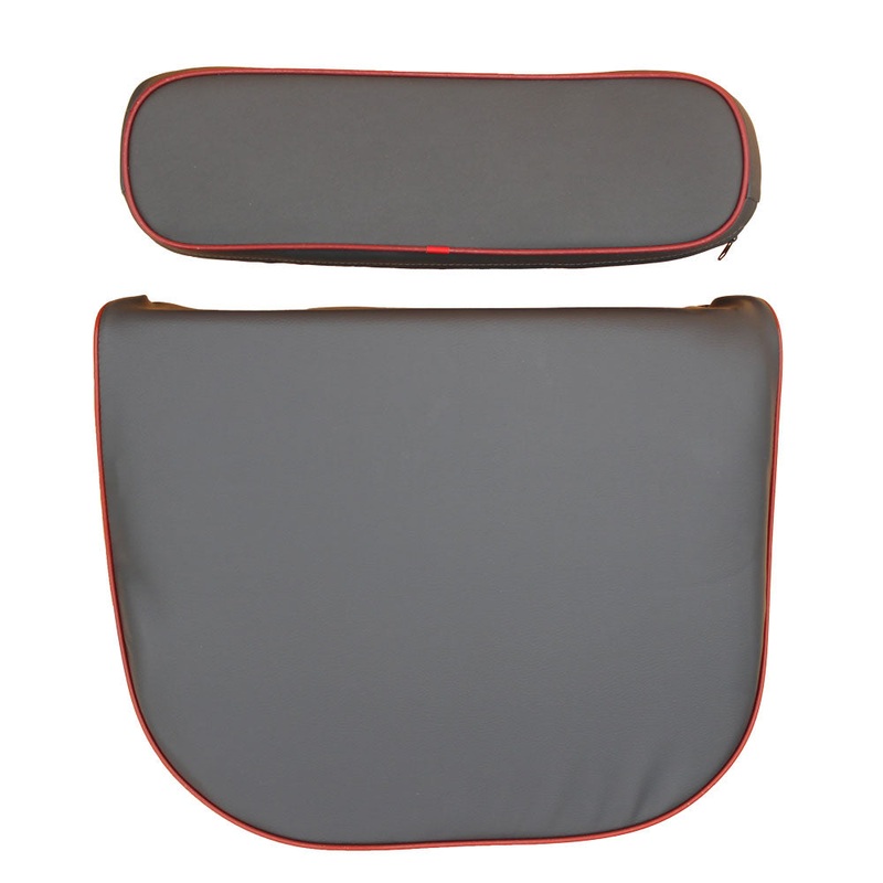 Seat and Backrest Cushions with Red Trim Fits Massey Ferguson Replaces 181316M92