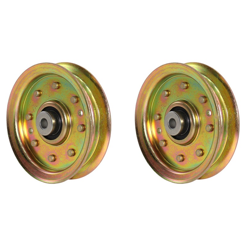 Qty 2: Flat Idler Pulley Fits Red Max Replaces 532175820