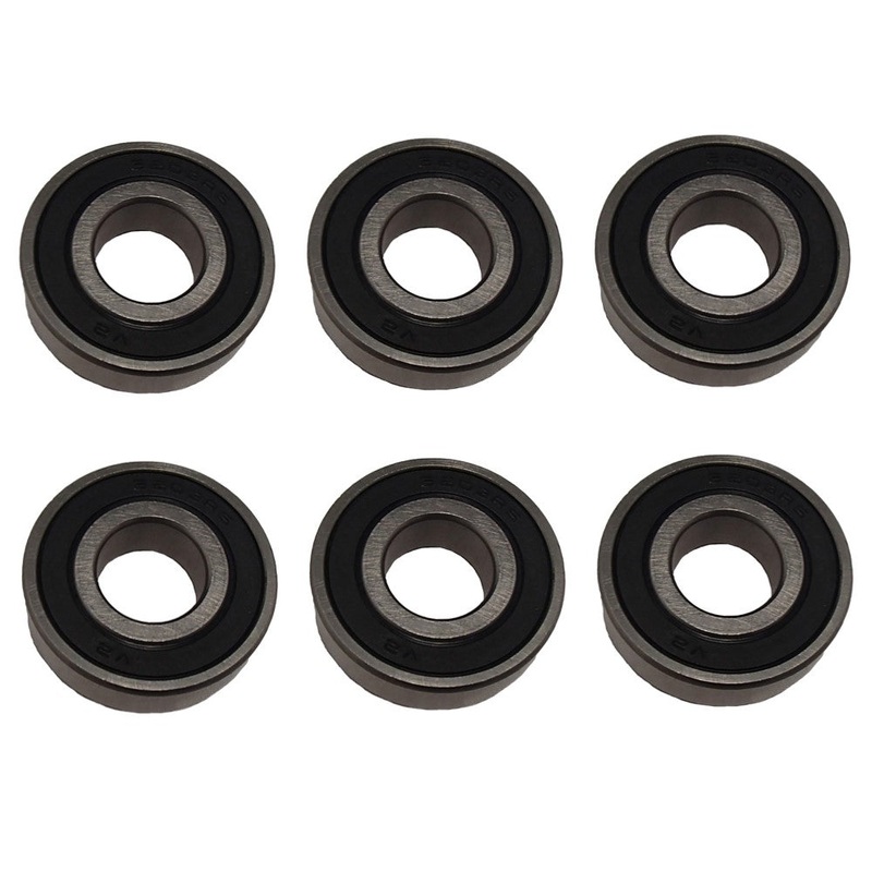 (6) 6203-2RS C3 Sealed Ball Bearings 17x40x12
