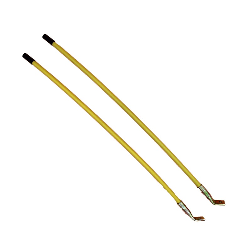 Buyers Products Set of 26" Yellow Snowplow Blade Guides with Hardware, 1308005