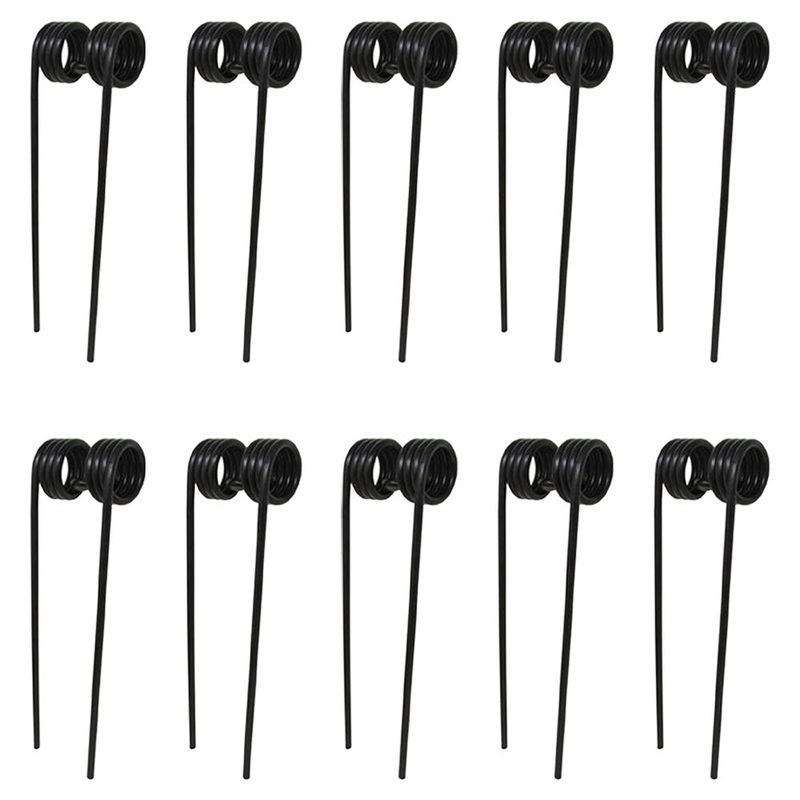 10 of Hay Rake Tedder Tooth 12.875" Tines x 2.75" Coil x 3.625" Tine Gap