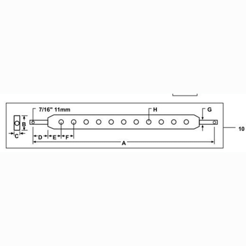 829032M1 Drawbar Fits Ford Fits Massey Ferguson Major Super Major Fits CAT 2