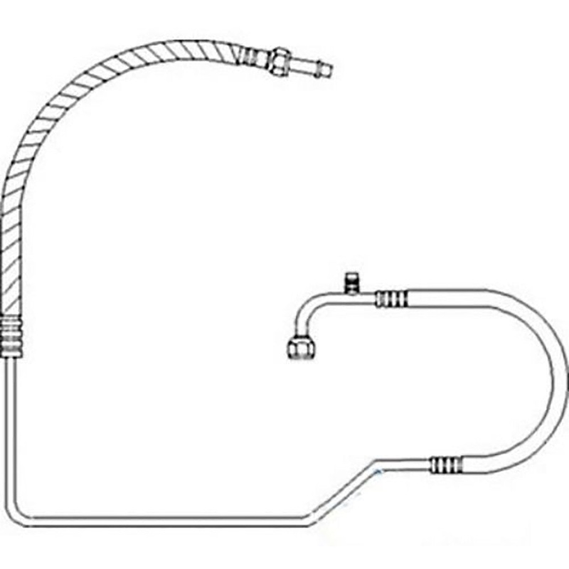 Air Conditioning Hose Line - Compressor to Condenser Fits John Deere 4050 4230