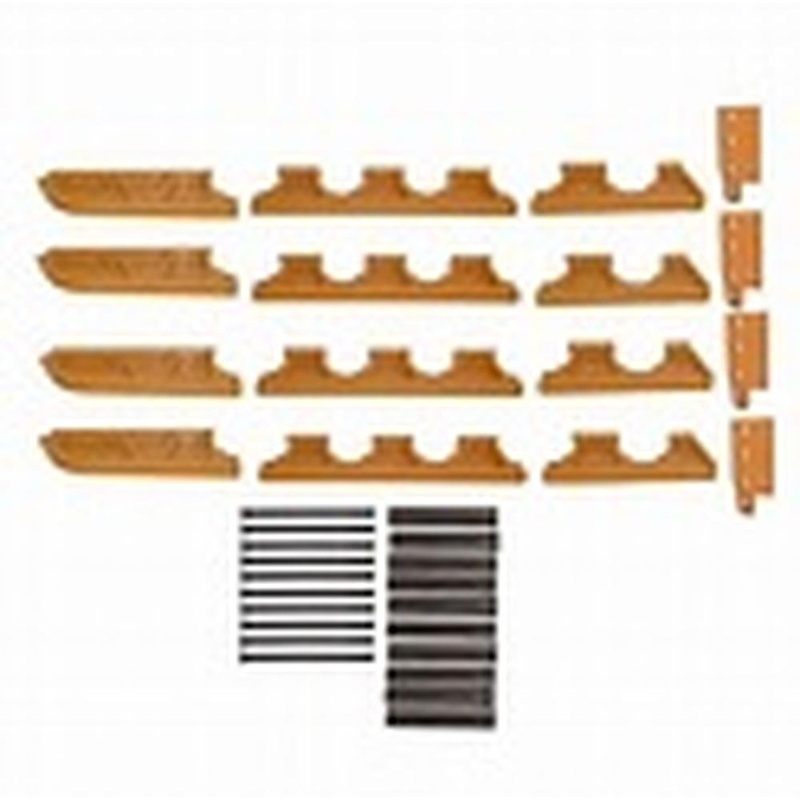 PV641 Rockguard Set 6 Roller track frame Fits Case 550E, 550G
