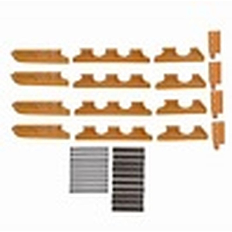 PV655 Rockguard Set 6 Roller track frame Fits Case 1150D, 1150E, 1155D, 1155E