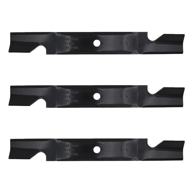 (3) Lawn Mower Blades 17-1/2" x 2-1/4" x .160" Fits Toro Titan Z 50" 117-1156-03