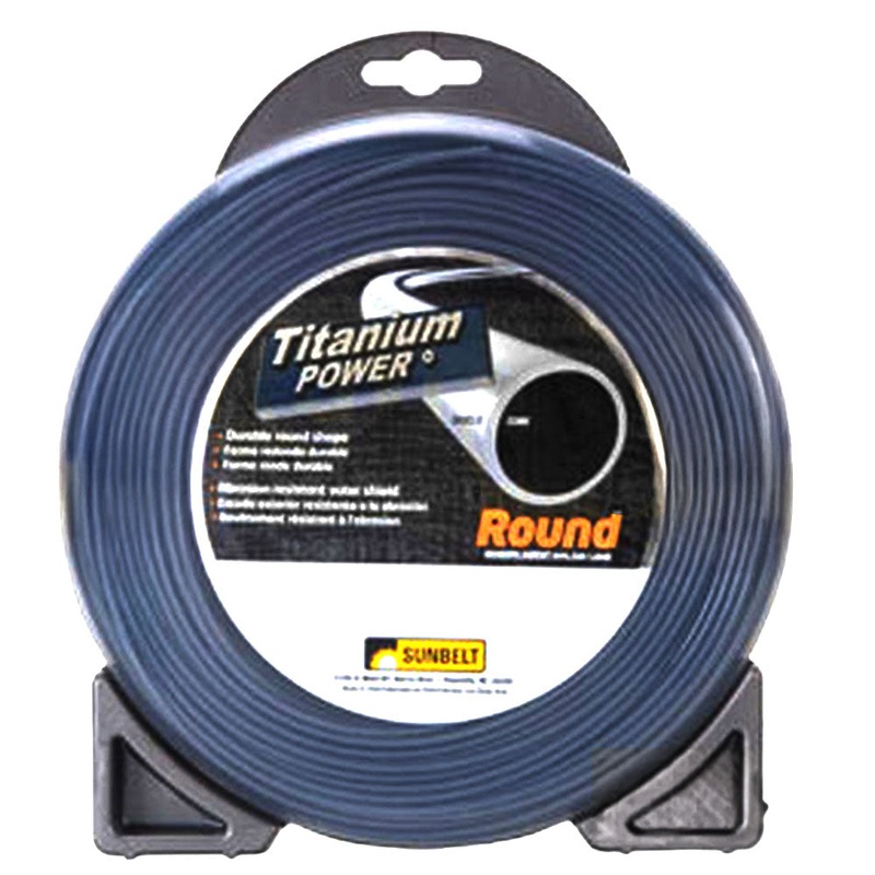 B131095 Titanium Power Trimmer Line, .095" round