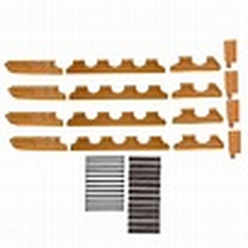 PV640 Rockguard Set 6 Roller track frame Fits Case 450C, 455C, Long Track, 550
