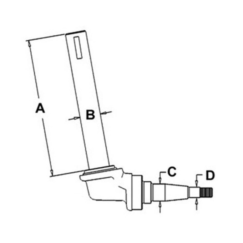 Spindle - Left Hand Fits International 460 544 656 2544 383910R91