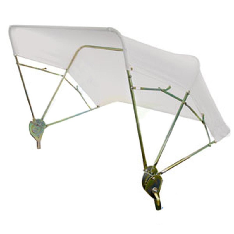 6A230 New White Universal 3 Bow Buggy Top 48"
