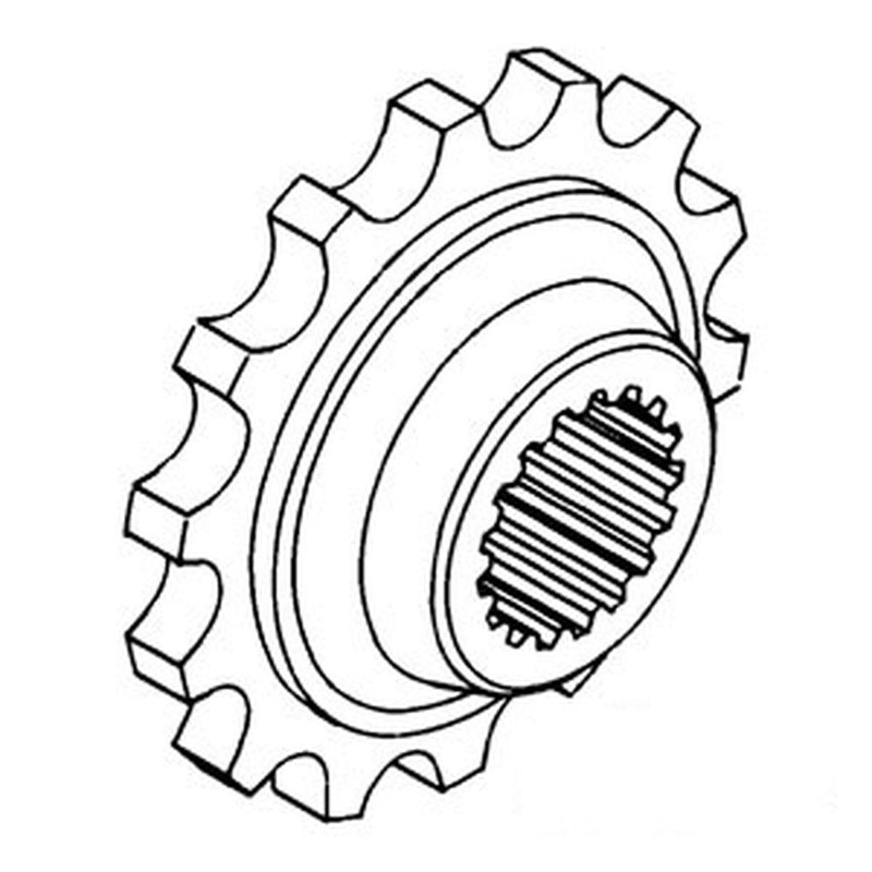 107416A Rear Coupler Sprocket fits White Tractor 1750 1755 1800 1850 1855 1900