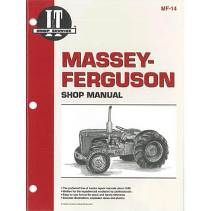 I&T Shop Manual Fits Massey Ferguson TO35 F40 MH50 MF35 MF50 MF202 MF204