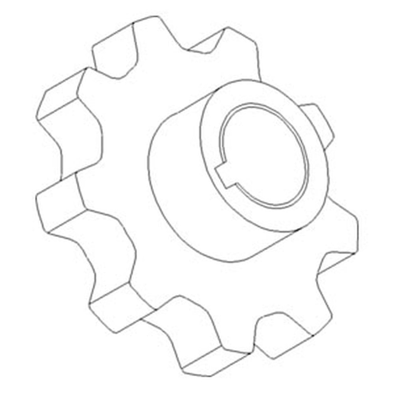 87283436 New Clean Grain Lower Sprocket Fits Case-IH Combine Models 7010 +