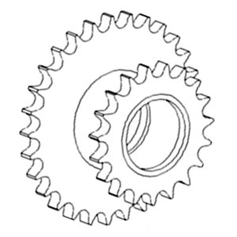 AH135611 Feeder House Drive Chain Idler Sprocket Fits JD 9500SH 9510SH 9550SH +