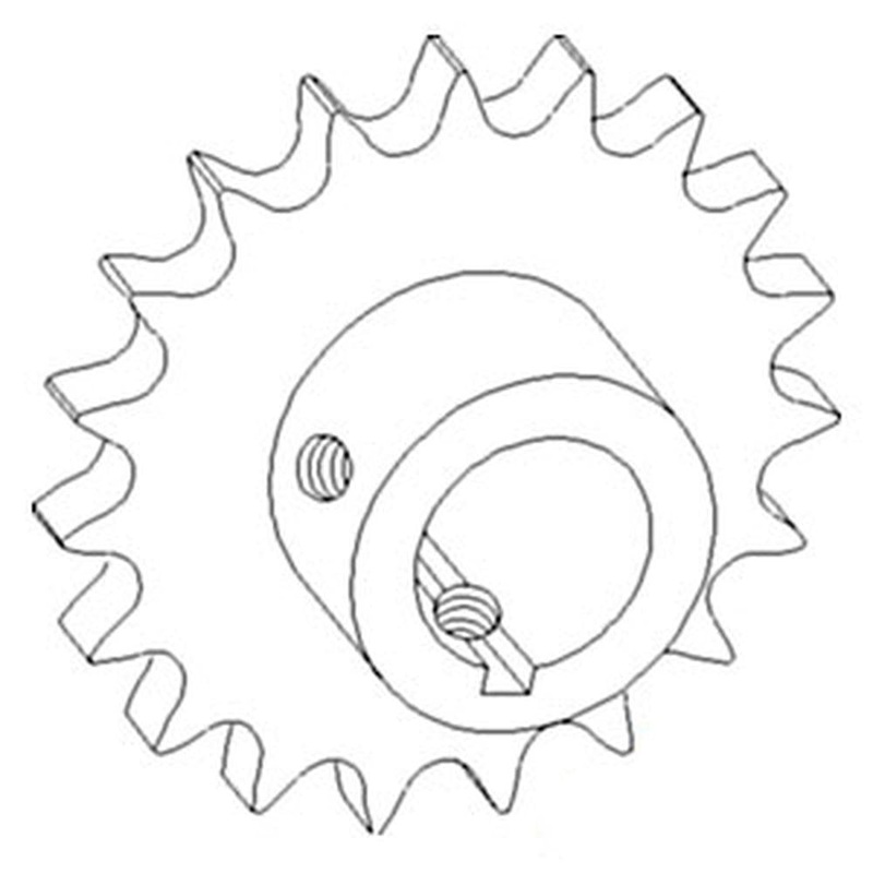 AH147557 Combine Return Tailings Upper Sprocket Fits JD 9560STS 9570STS 9650STS