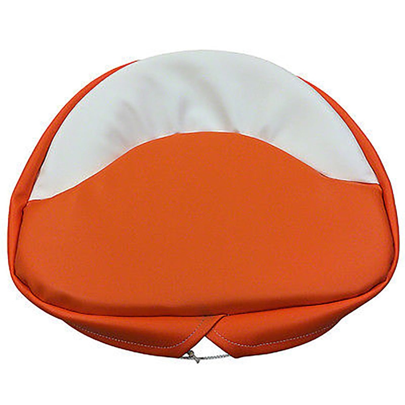 Orange and White Seat Pad 21" Fits Case-IH Tractor Models C CC CI CO D DC DI +